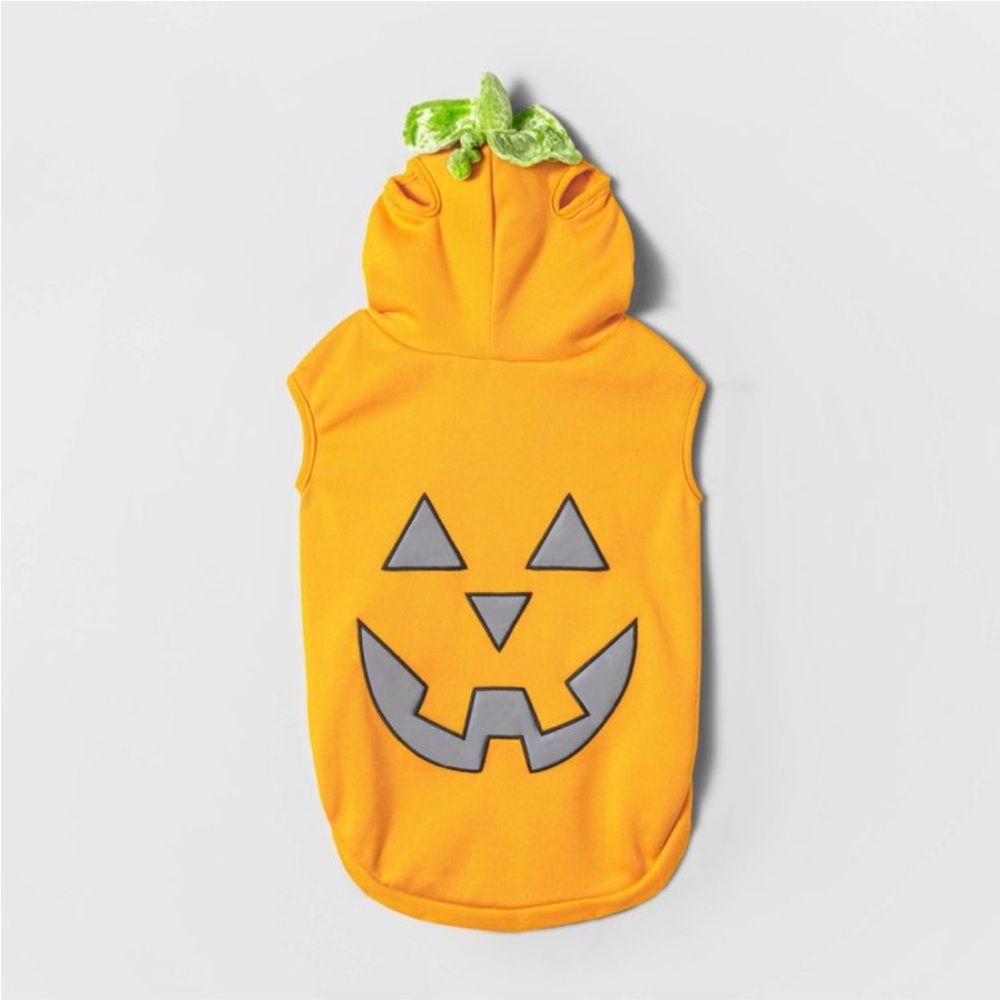 Boots & Barkley Reflective Jack-O'-Lantern Pumpkin Dog & Cat Costume Medium NWT